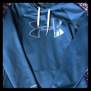 Beautiful blue underarmour hoodie